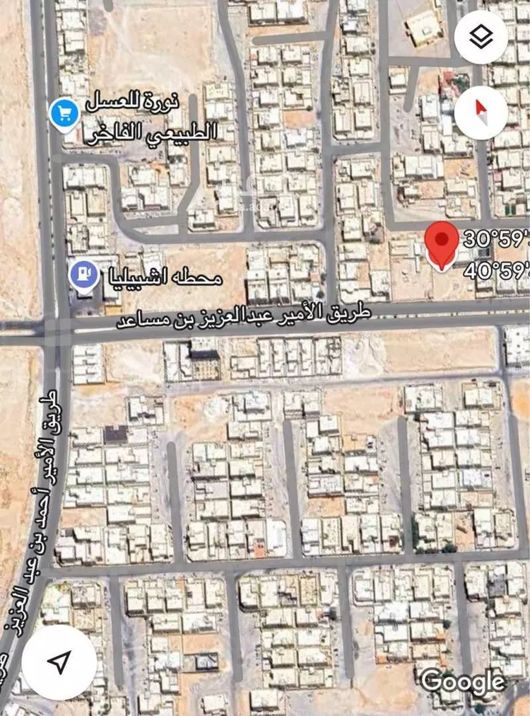أرض للبيع في شارع طريق الامير عبدالعزيز بن مساعد, حي بدنة, مدينة عرعر, منطقة الحدود الشماليه