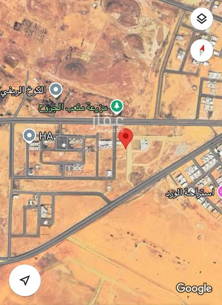 أرض للبيع في شارع شارع اللقائط, حي الواحة, مدينة سكاكا, منطقة الجوف