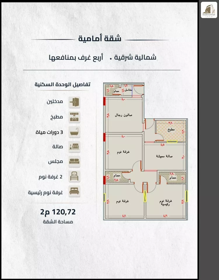 شقة للبيع في شارع ابو وهيب الجشمي, حي النعيم, مدينة جدة, منطقة مكة المكرمة صورة 3
