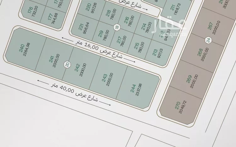 أرض للبيع في شارع الامام محمد بن عبد الوهاب, حي طيبة, مدينة الدمام, المنطقة الشرقية