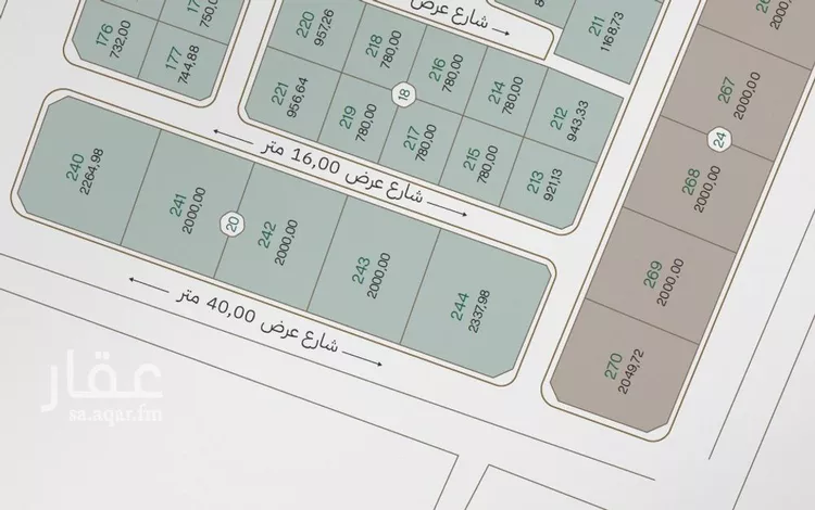 أرض للبيع في شارع الامام محمد بن عبد الوهاب, حي طيبة, مدينة الدمام, المنطقة الشرقية