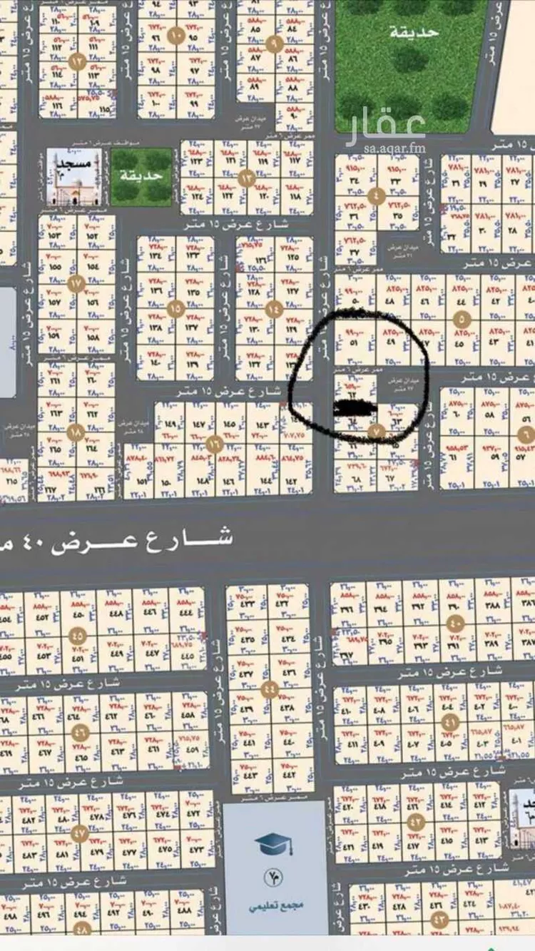 أرض للبيع في شارع الفاروق 24, حي الإزدهار, مدينة بريده, منطقة القصيم صورة 2