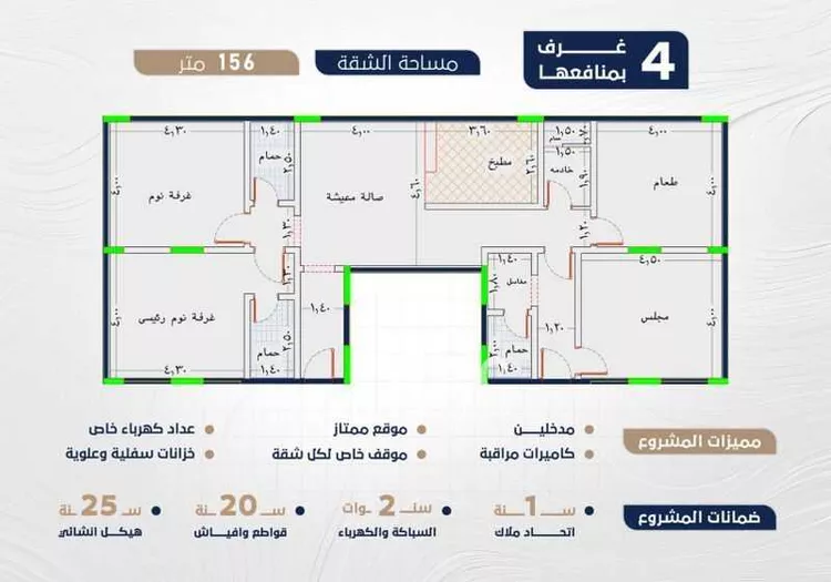 شقة للبيع في شارع اركوان الرومي, حي النعيم, مدينة جدة, منطقة مكة المكرمة صورة 3