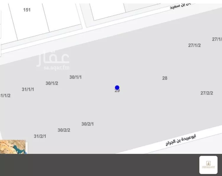 أرض للبيع في شارع أبو عبيدة بن الجراح, حي الصدفة, مدينة الدمام, المنطقة الشرقية صورة 2