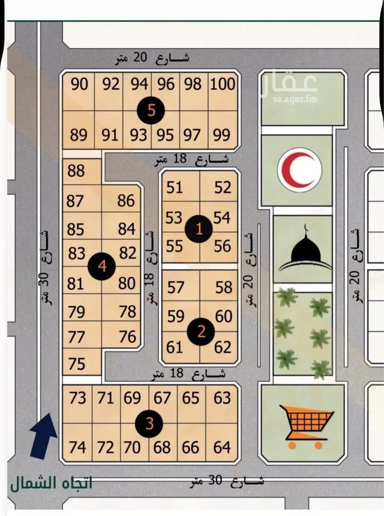 أرض للبيع في حي الوسام, مدينة الظهران, المنطقة الشرقية صورة 2