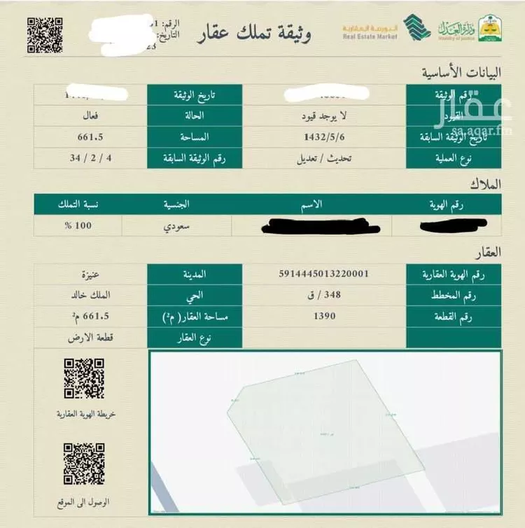 أرض للإيجار في شارع الشبيلي, حي الملك خالد, مدينة عنيزه, منطقة القصيم
