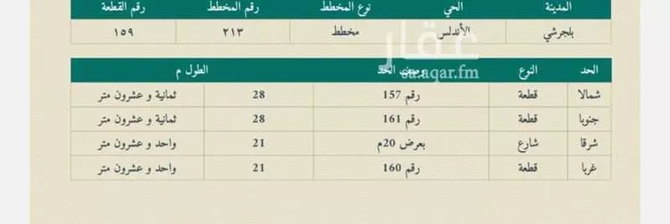 أرض للبيع في شارع 8207657, حي الأندلس, مدينة بلجرشي, منطقة الباحة