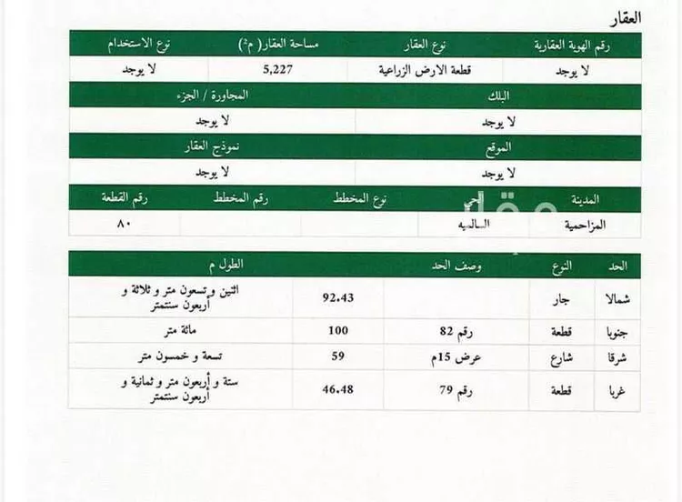 أرض للبيع في حي هجرة العناديه, مدينة هجرة العناديه, منطقة الرياض 13