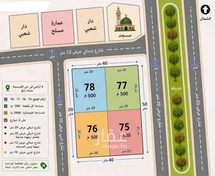 Land for Sale in Rabigh Al Faransiah Al Sharkiah