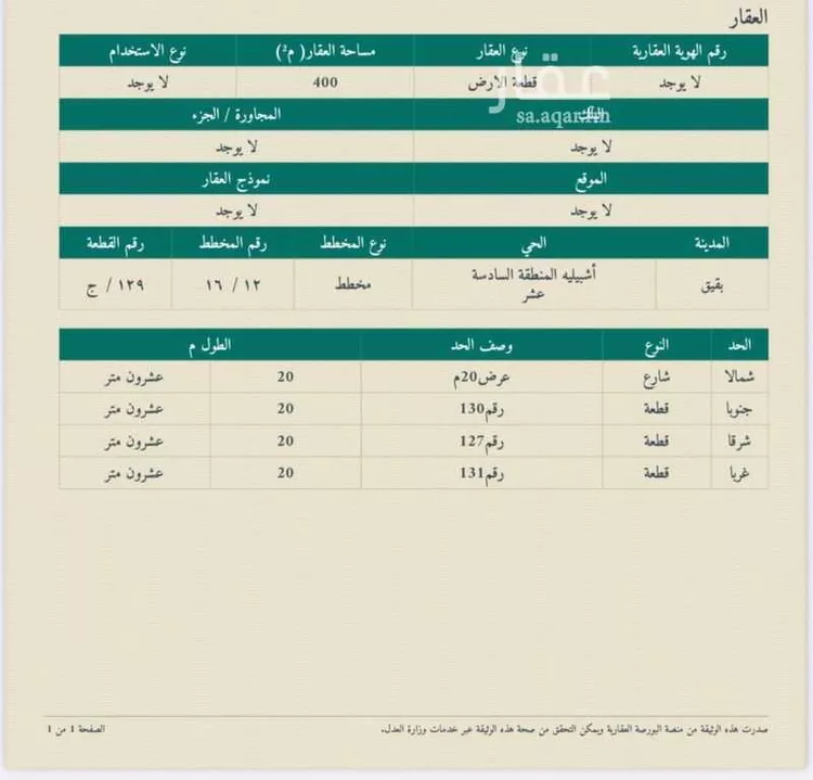 أرض للبيع في حي حي أشبيلية - بقيق, مدينة بقيق, المنطقة الشرقية
