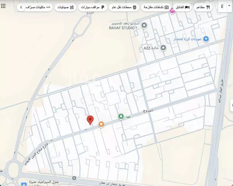 أرض للبيع في شارع علي بن عبدالله الجفالي, حي المروج, مدينة عنيزة, منطقة القصيم