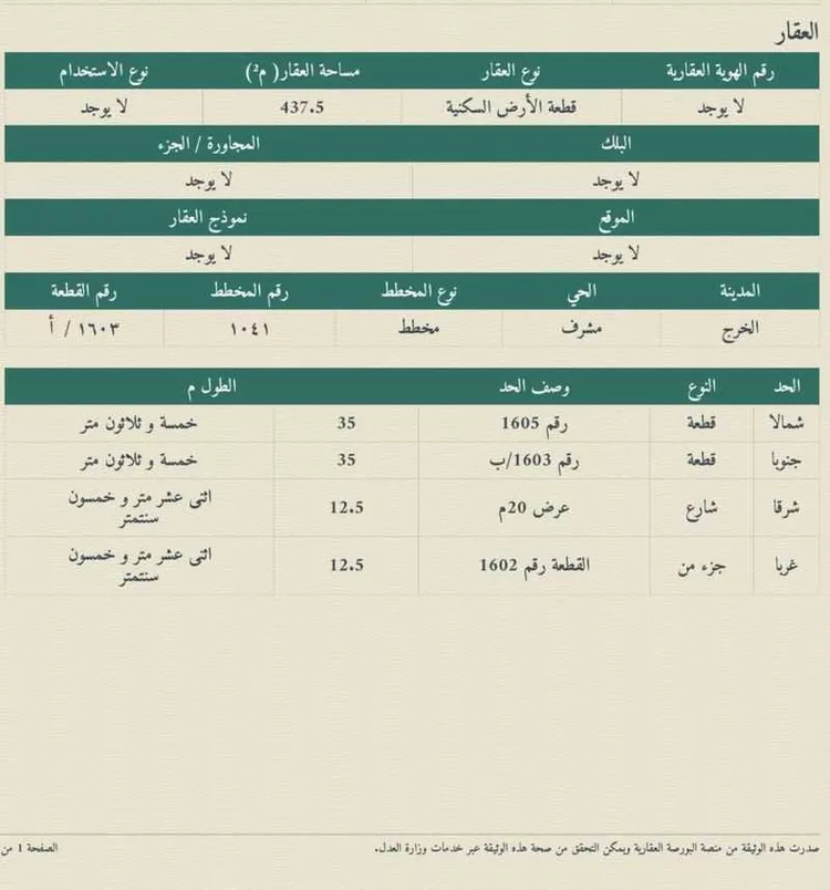 Land for Sale in Al Kharj Mishrif صورة 3