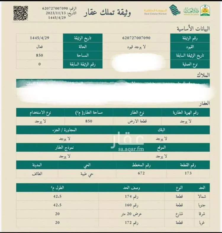 Land for Sale in Taif Jubrah
