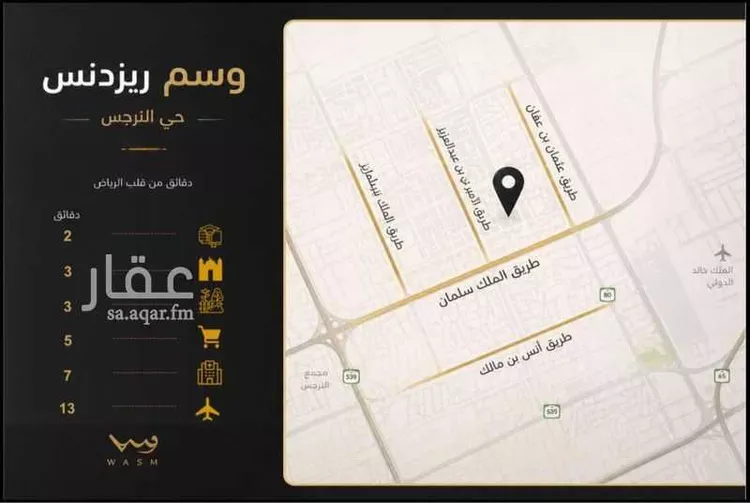 شقة للبيع في شارع عبدالرحيم الحريمي, حي النرجس, مدينة الرياض, منطقة الرياض 6