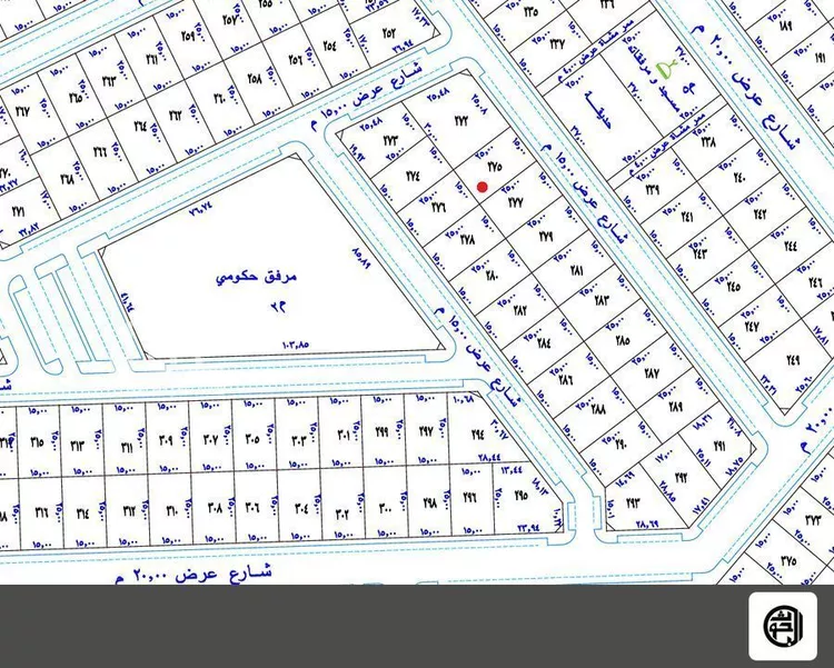 أرض للبيع في شارع شرقي, حي الوطاة, مدينة بريدة, منطقة القصيم صورة 3