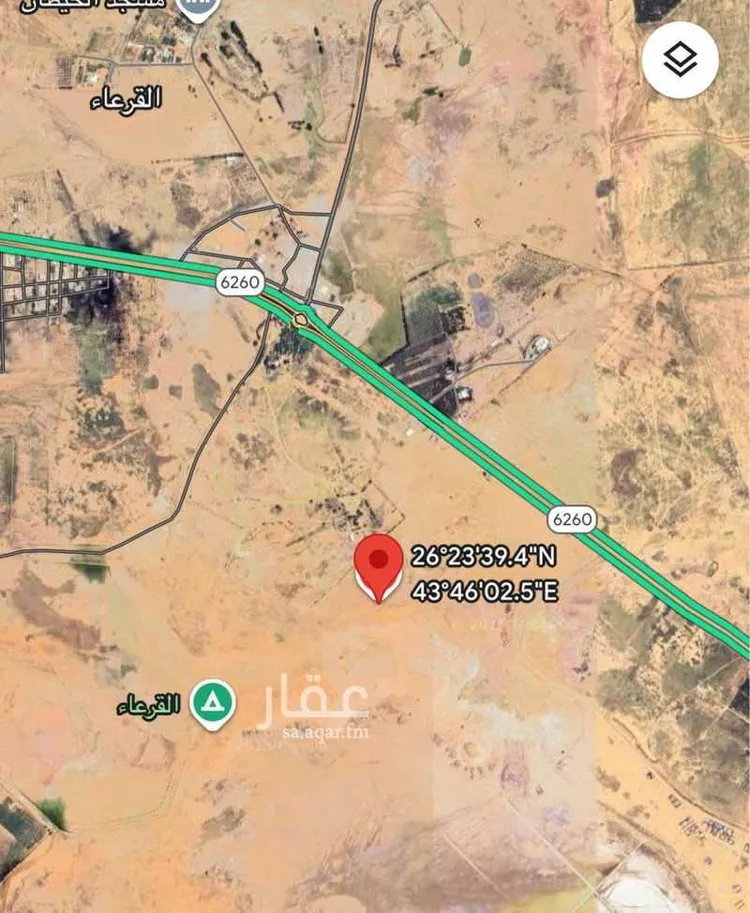 أرض للبيع في شارع جنوبي, حي القرعاء, مدينة القرعاء, منطقة القصيم
