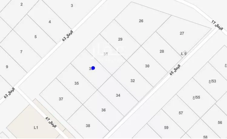 أرض للبيع في شارع شمالي, حي اللسيب, مدينة بريدة, منطقة القصيم