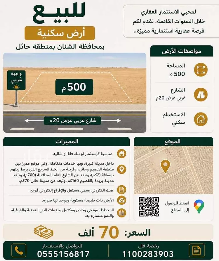 Land for Sale in AlShinana As Salam