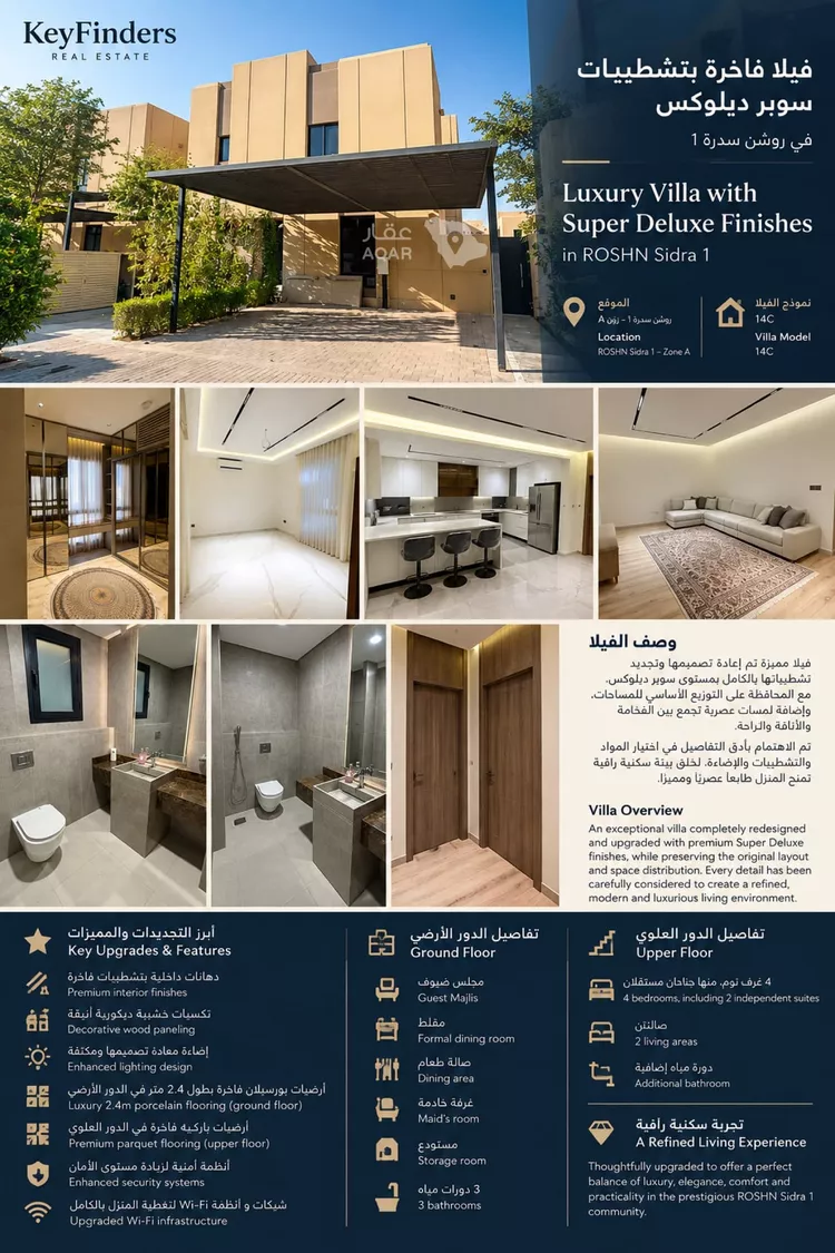 فيلا للبيع في شارع رقم 1017, حي سدرة, مدينة الرياض, منطقة الرياض