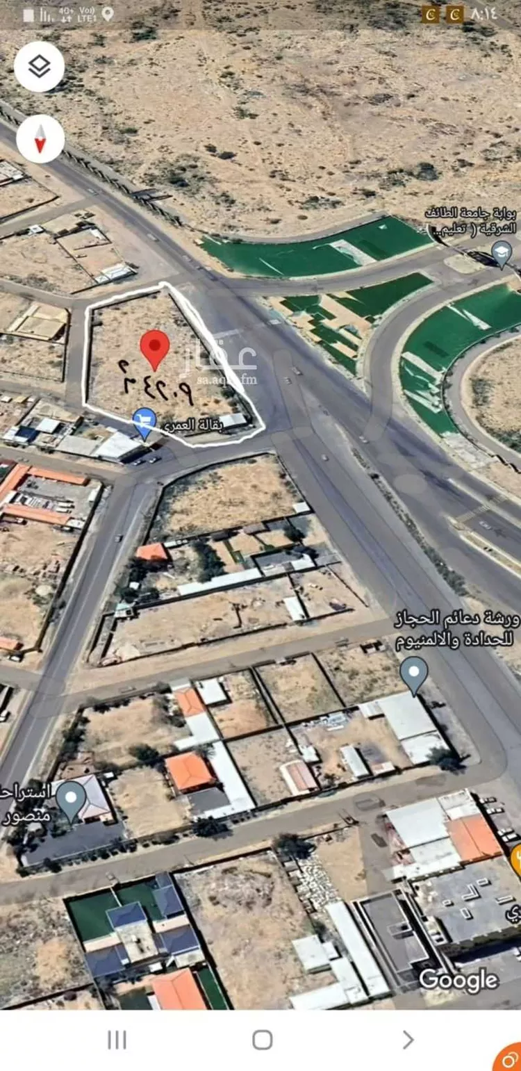 أرض للإيجار في شارع 5251087, حي الحجيرة, مدينة امارة منطقة مكة المكرمة - الطائف, منطقة مكة المكرمة صورة 3