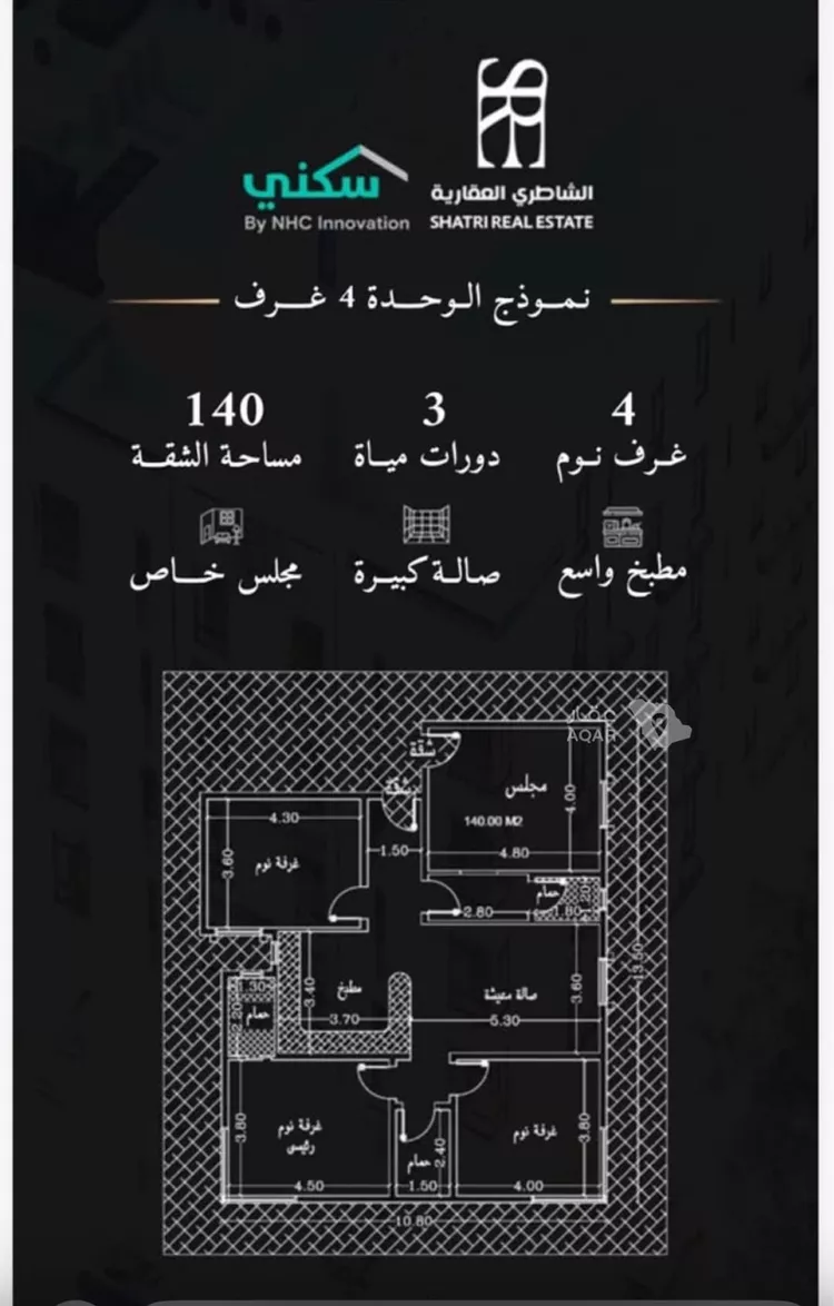 شقة للبيع في شارع احمد بن عبدالله العجلي, حي المنار, مدينة جدة, منطقة مكة المكرمة 2
