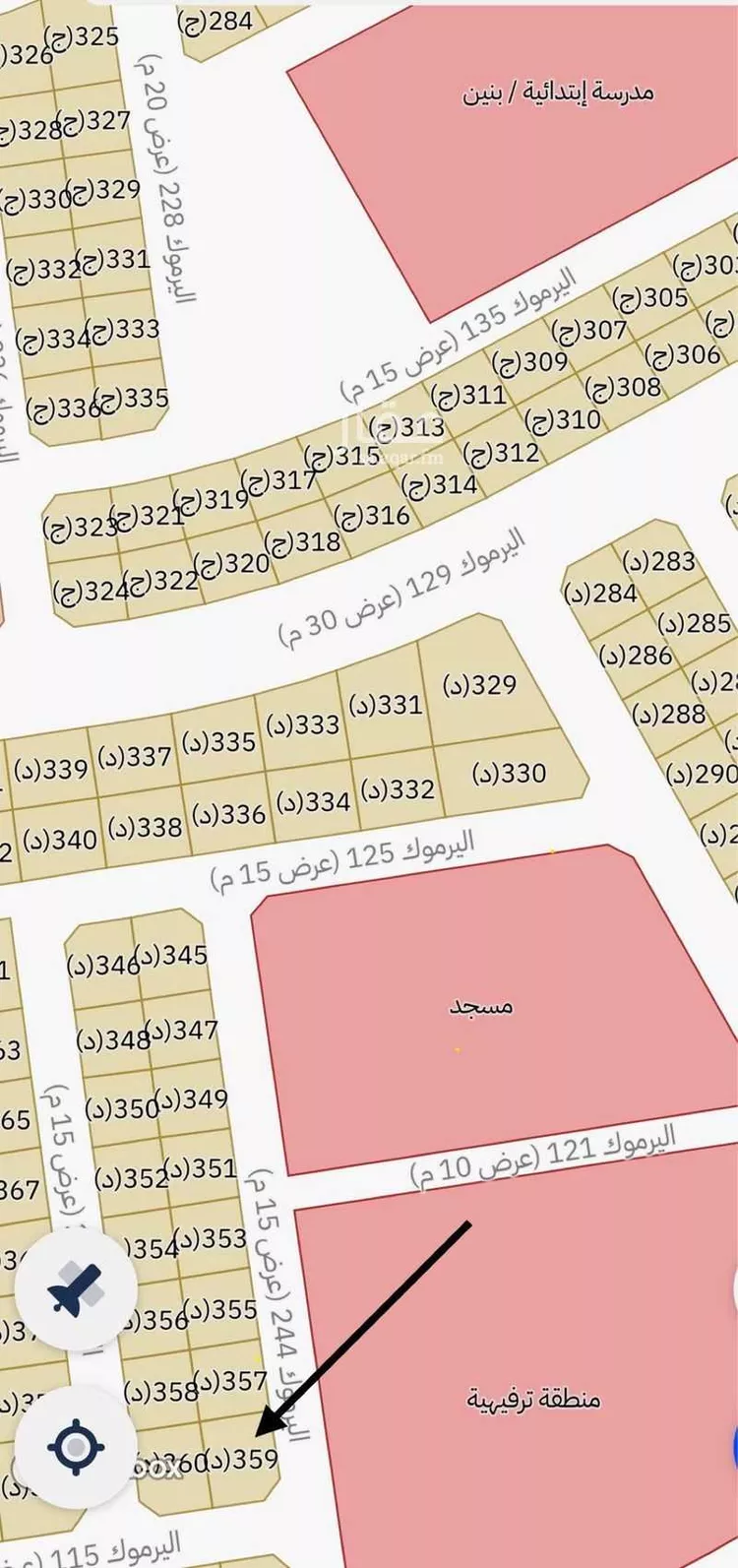 أرض للبيع في شارع اليرموك 244, حي اليرموك, مدينة حفر الباطن, المنطقة الشرقية صورة 2