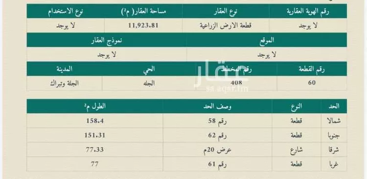 أرض للبيع في مدينة الجلة, منطقة الرياض