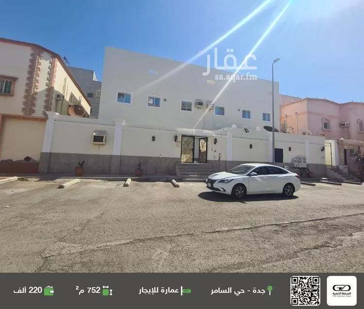 عمارة للإيجار في شارع محجن الاسلمى, حي السامر, مدينة جدة, منطقة مكة المكرمة