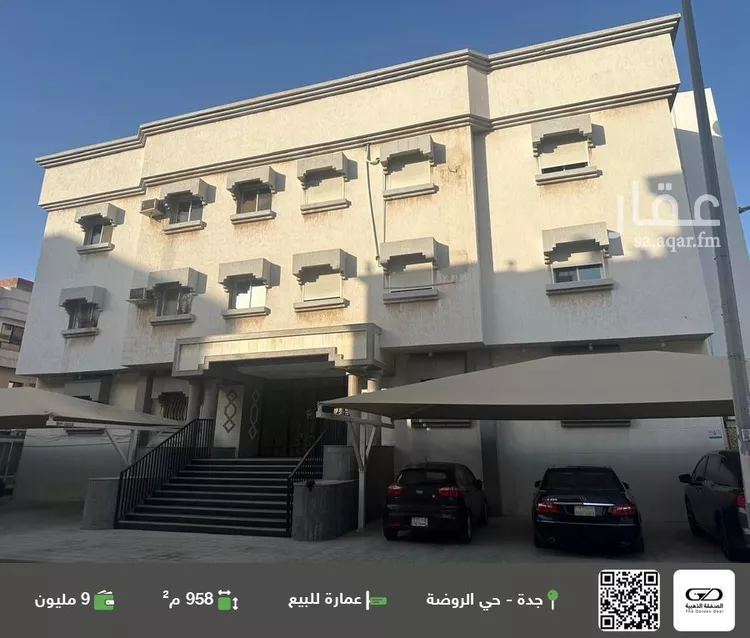 عمارة للبيع في شارع الأمام الحنفى, حي الروضة, مدينة جدة, منطقة مكة المكرمة