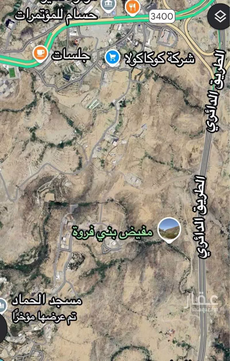 أرض للبيع في شارع العام, حي النسيم, مدينة الباحة, منطقة الباحة صورة 2