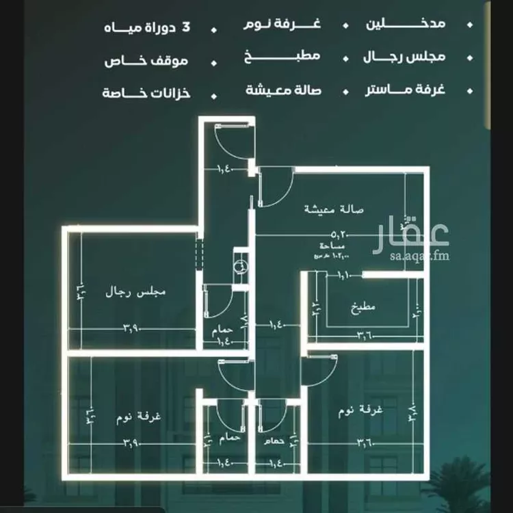 شقة للإيجار في شارع عمر بن ورقه, حي النزهة, مدينة جدة, منطقة مكة المكرمة صورة 2
