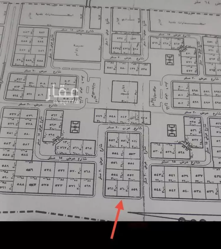 أرض للبيع في حي الريحان, مدينة الخرج, منطقة الرياض صورة 2