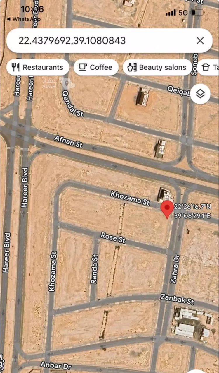أرض للبيع في شارع الزهره ، حي التالة ، مدينة الملك عبد الله الاقتصادية ، رابغ صورة 3