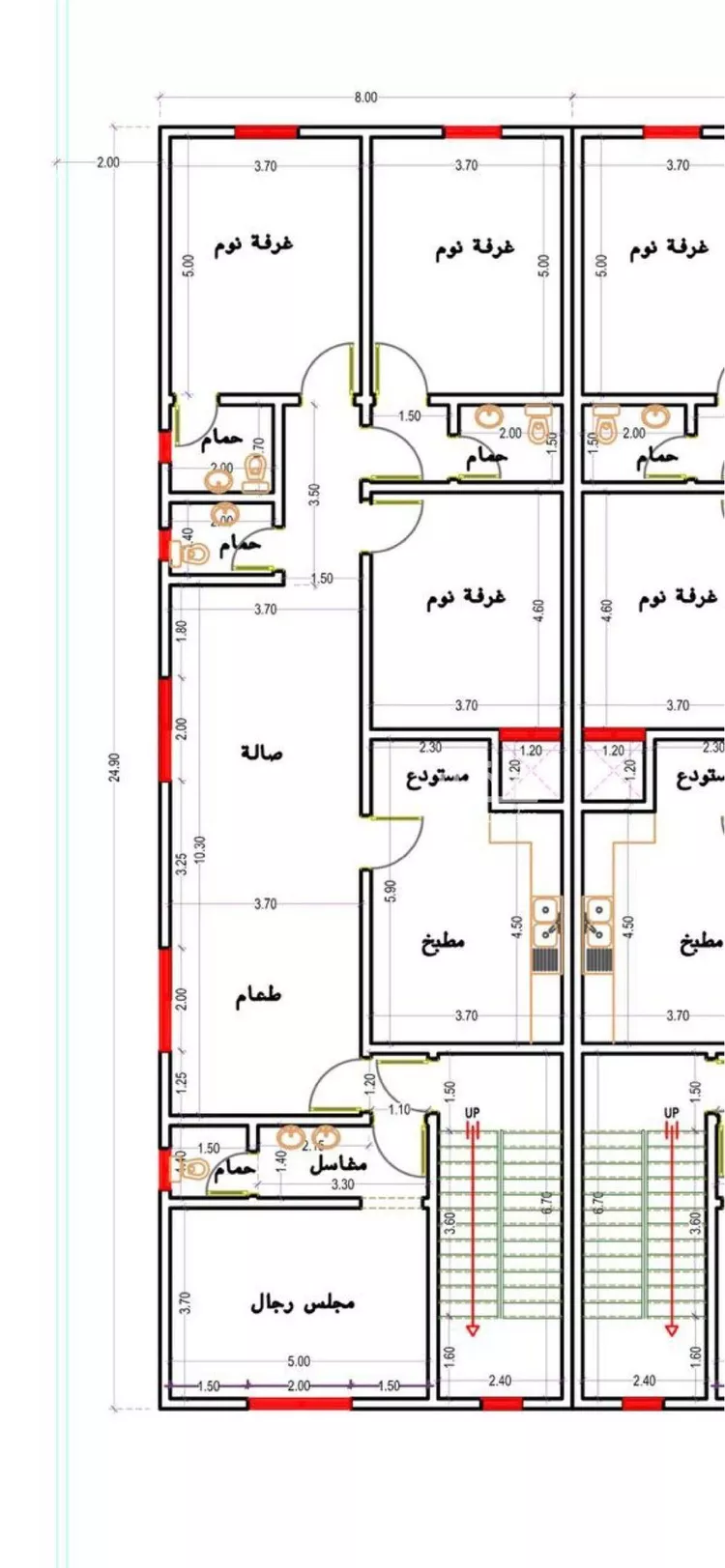 دور للبيع في شارع أسامة بن عمير الهذلي, حي الشفاء, مدينة الرياض, منطقة الرياض صورة 5