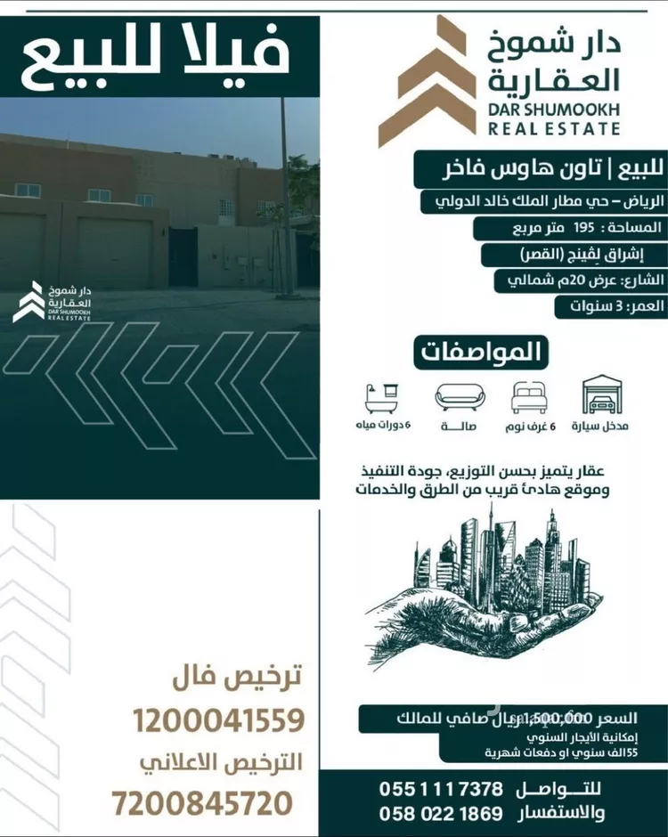 فيلا للبيع في شارع علي الأحمر, حي مطار الملك خالد الدولي, مدينة الرياض, منطقة الرياض