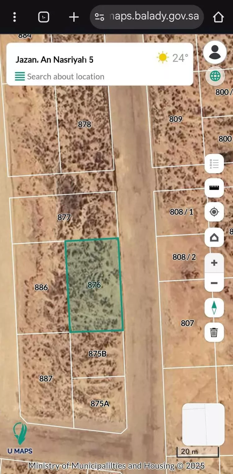 أرض للبيع في حي الناصرية 5, مدينة جازان, منطقة جازان صورة 2