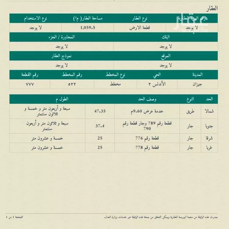 Land for Sale in Sabya Al Ghara