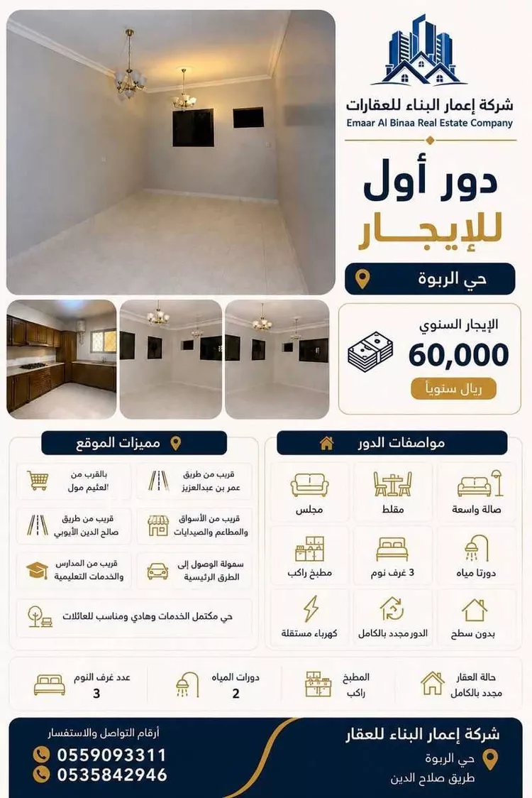 Apartment for Rent in Riyadh Ar Rabwah
