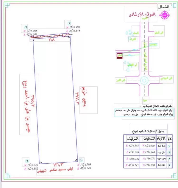 أرض للبيع في حي النهضة, مدينة صبياء, منطقة جازان 2
