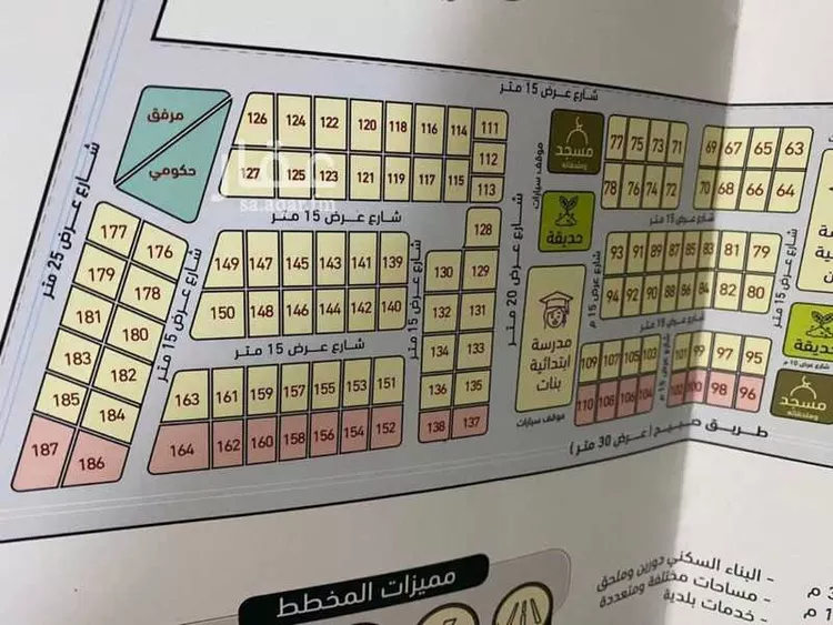 أرض للبيع في شارع إياد أبو السمح, حي البتراء, مدينة البتراء, منطقة القصيم