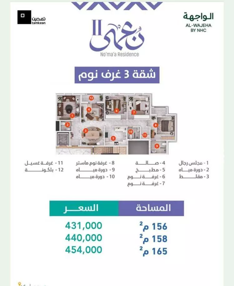 شقة للبيع في شارع 18ب, حي الإسكان الشمالي, مدينة الدمام, المنطقة الشرقية صورة 4