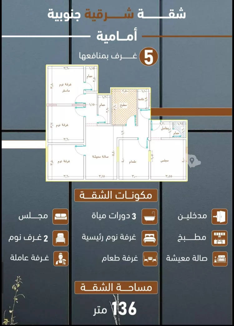 شقة للبيع في شارع ابراهيم بن كنيف, حي السلامة, مدينة جدة, منطقة مكة المكرمة 3