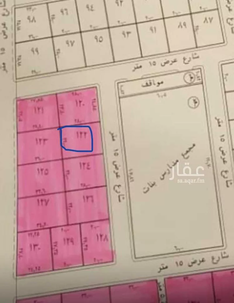 أرض للبيع في شارع الواحة 83 ، حي المحمدية ، المزاحمية ، المزاحمية