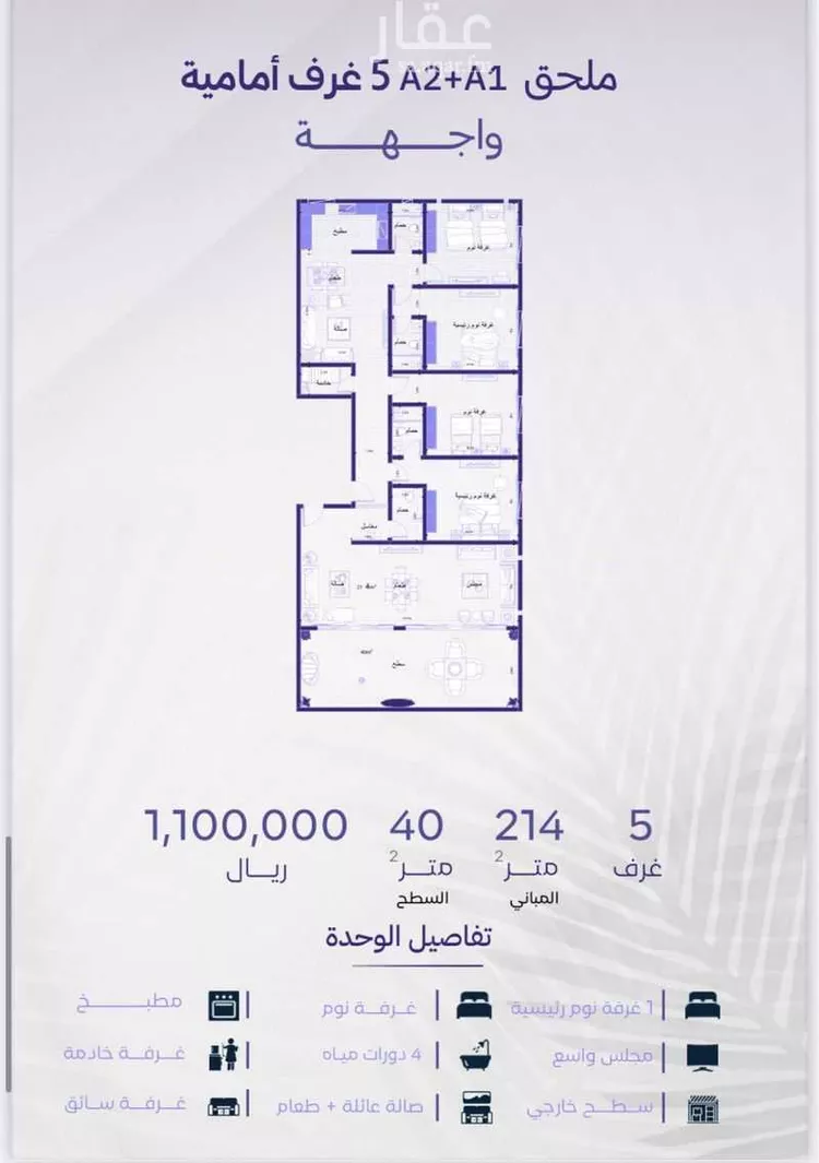 شقة للبيع في شارع خضر افندي, حي الزهراء, مدينة جدة, منطقة مكة المكرمة صورة 3