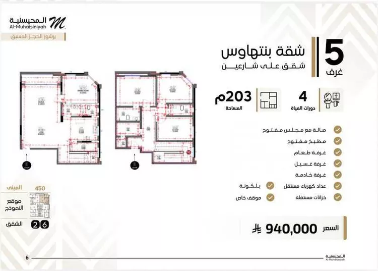 استوديو للبيع في شارع قرار, حي النزهة, مدينة جدة, منطقة مكة المكرمة 18