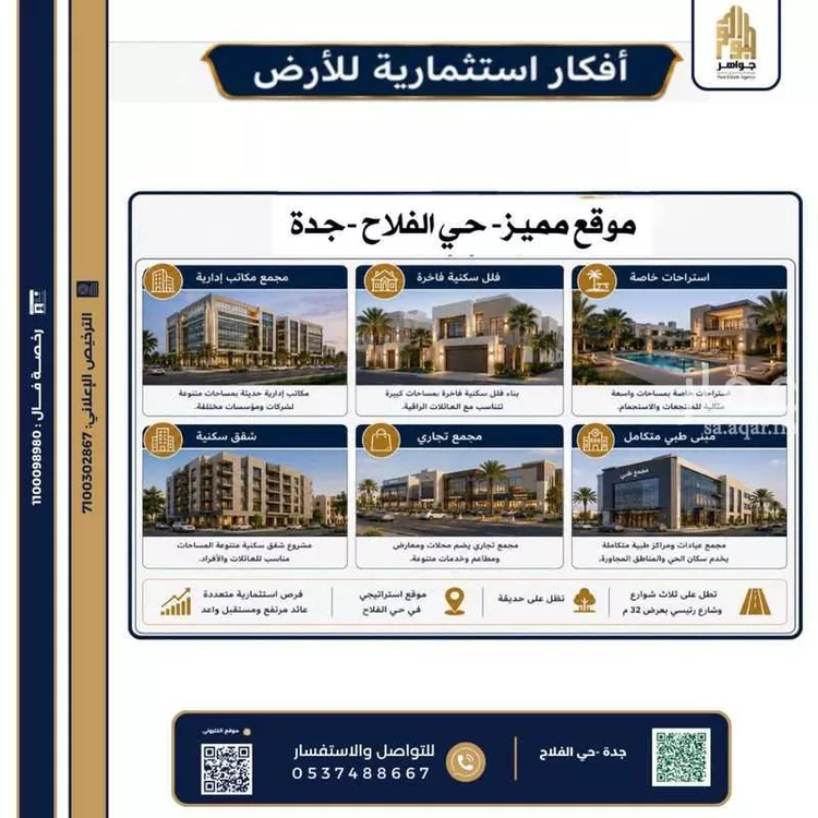 أرض للبيع في شارع سليمان الأنصاري, حي الفلاح, مدينة جدة, منطقة مكة المكرمة صورة 3