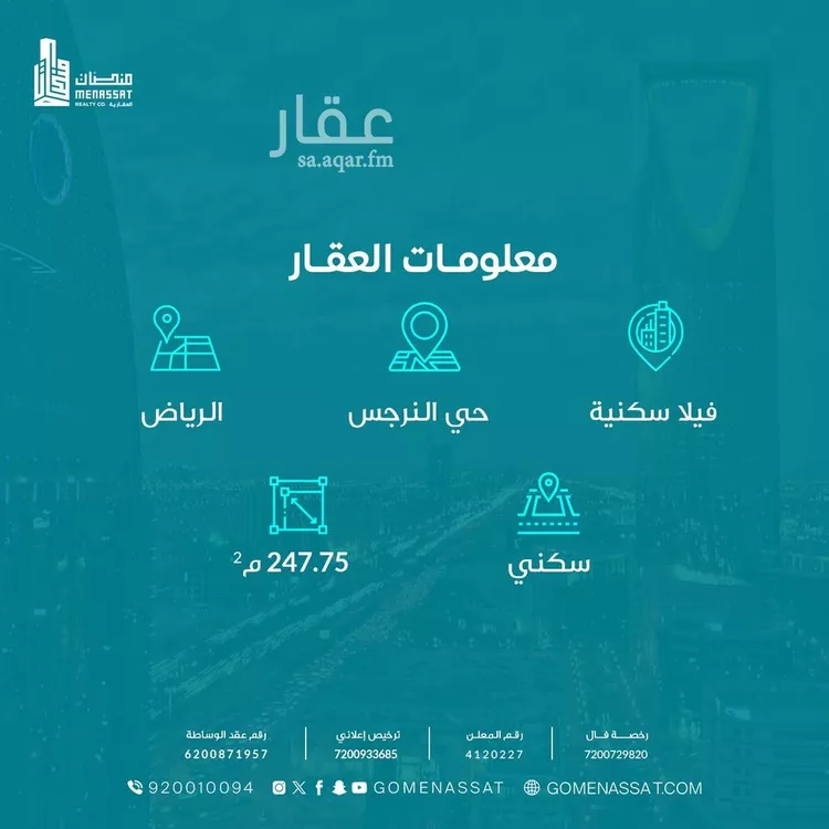 فيلا للإيجار في شارع سعيد بن محمد المنوفي, حي النرجس, مدينة الرياض, منطقة الرياض صورة 3