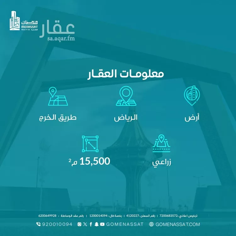 أرض للبيع في حي منطقة مفتوحة تابعة لبلدية العزيزية, مدينة الرياض, منطقة الرياض صورة 4