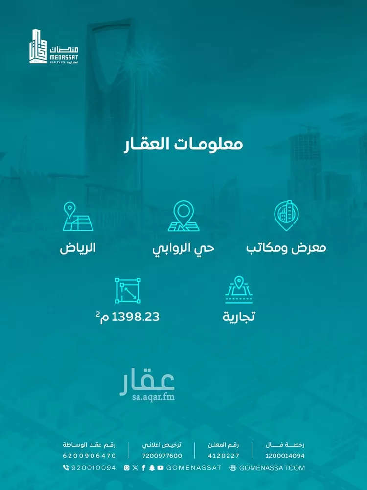 عمارة للبيع في شارع الامير سعد بن عبدالرحمن الفرعي, حي الروابي, مدينة الرياض, منطقة الرياض صورة 2