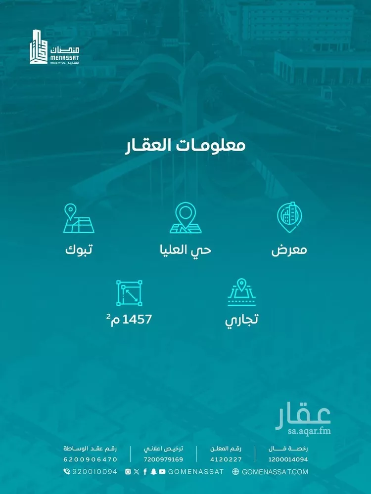 محل للبيع في شارع غير مسمى, حي الفيصلية الجنوبية, مدينة تبوك, منطقة تبوك صورة 2